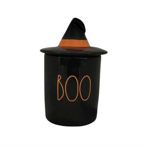 NWOT Rae Dunn Ceramic 'BOO' Witch Hat Canister